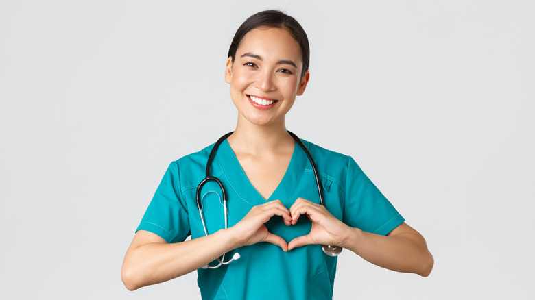 Nurse in scrubs