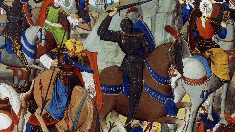 A depiction of the assault on Constantinople