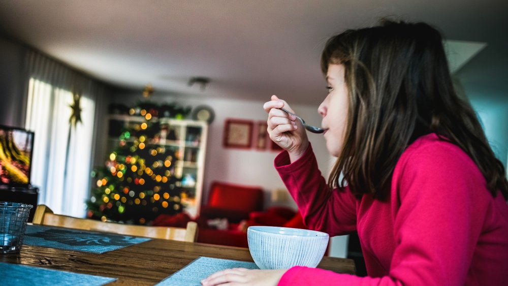 Girl with cereal