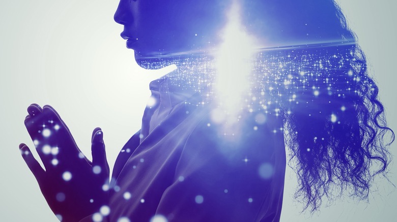 Woman with bright soul