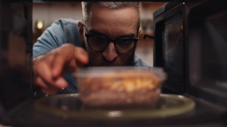 Microwaving food