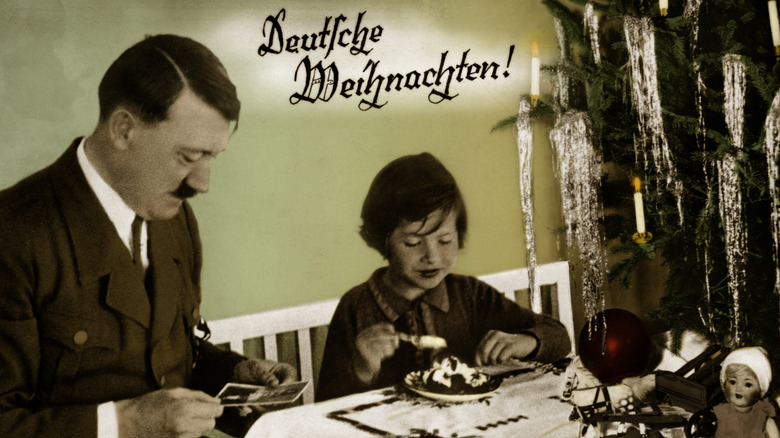 hitler sharing christmas with a kid