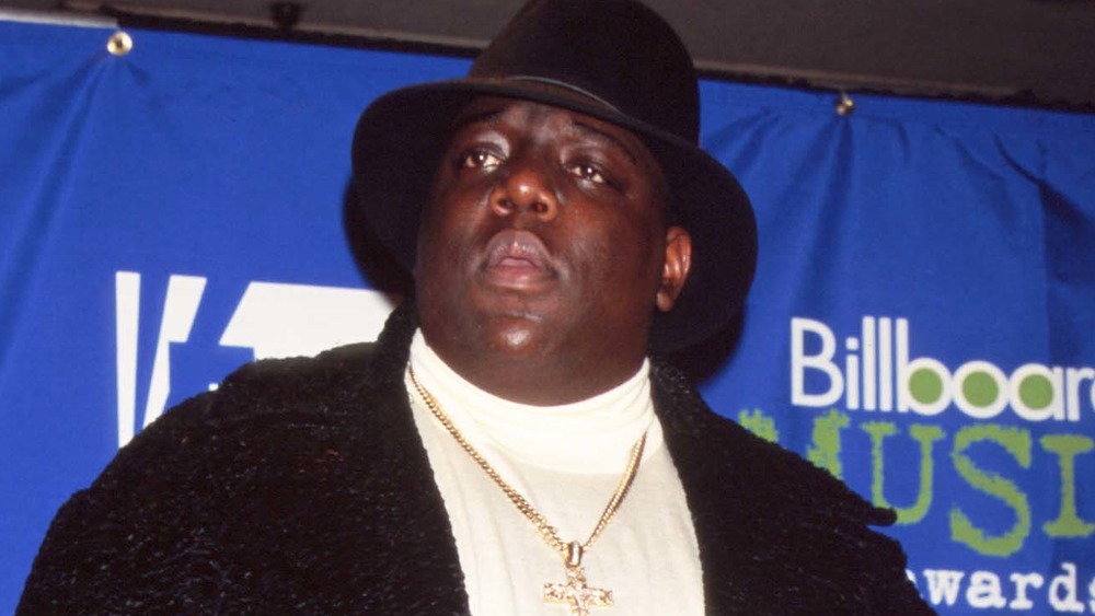 Rapper Biggie Smalls at the Billboard Music Awards