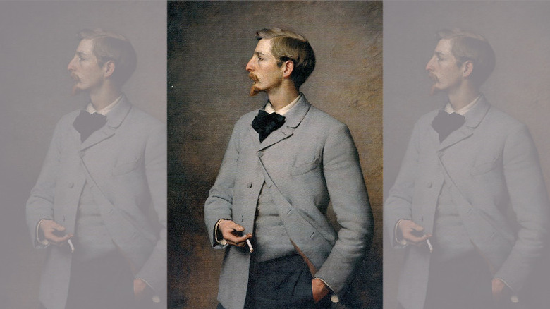 Man wearing fashionable suit from 1890s