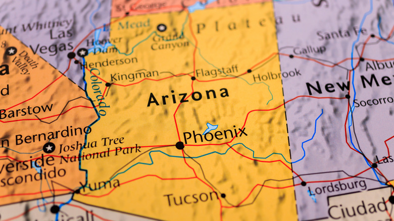 map of Arizona