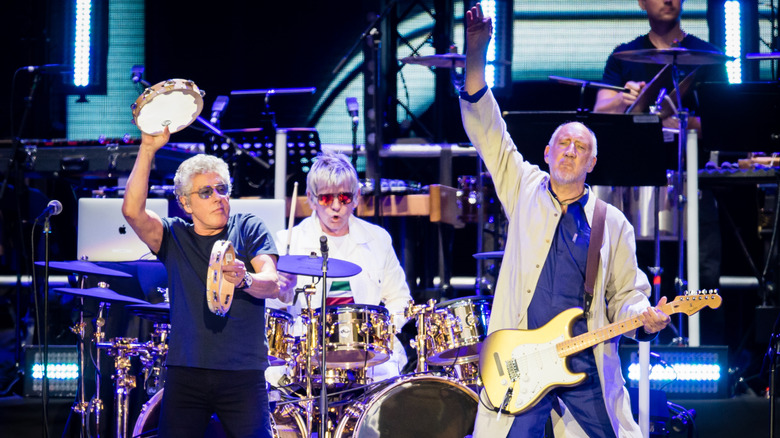 Roger Daltrey and Pete Townshend performing