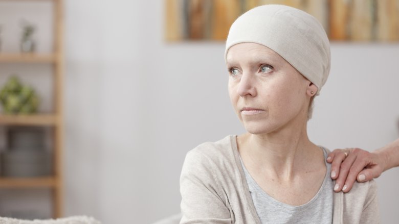Woman with cancer