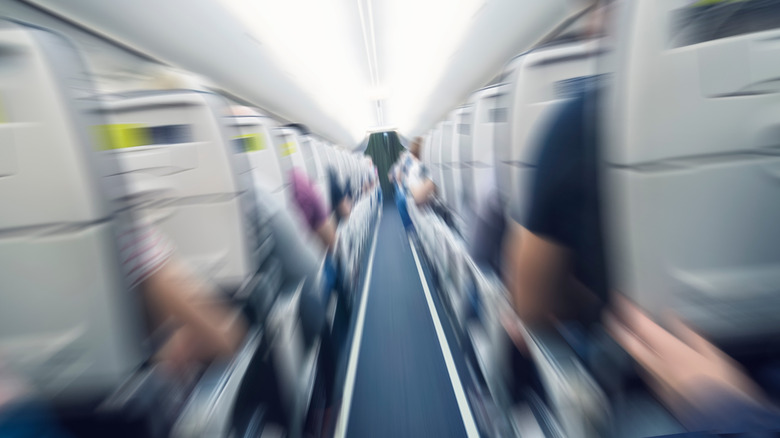 plane interior turbulence