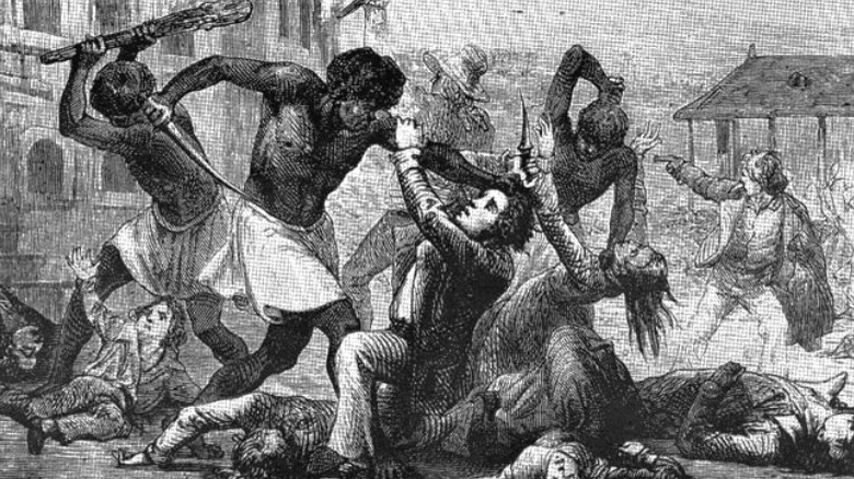 Artwork depicting Haitan revolution