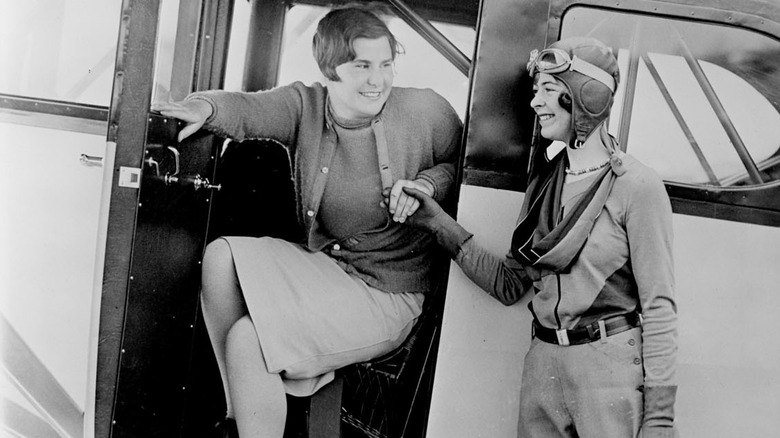 Elinor Smith and a companion