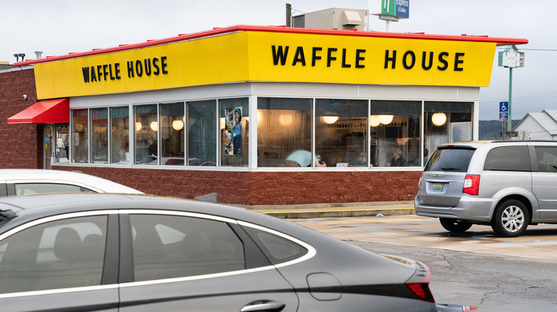 An open Waffle House