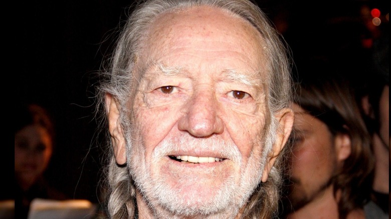 singer-songwriter Willie Nelson smiling