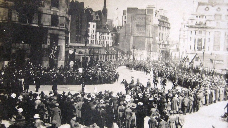 soldiers marching in London