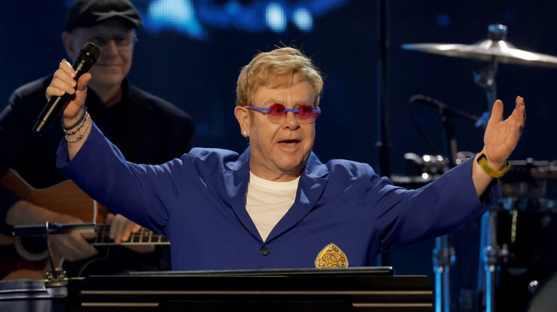 Piano rocker Elton John