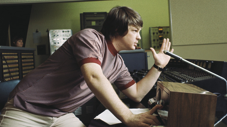 Brian Wilson in the studio in the mid-1960s