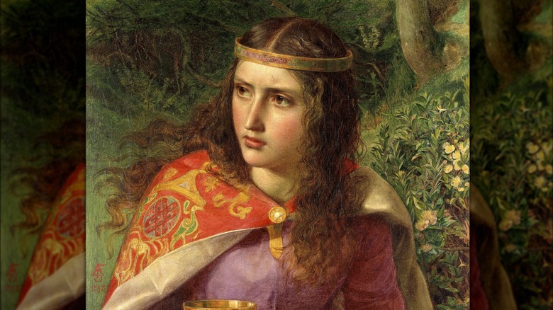 imagined painting of eleanor of aquitaine outdoors