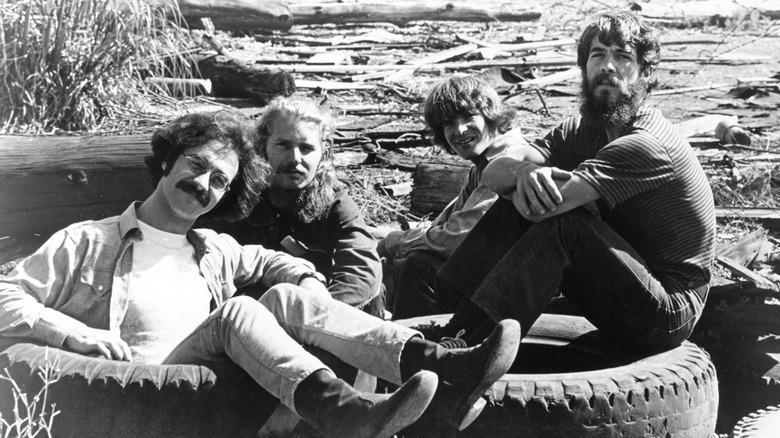 Members of Creedence Clearwater revival on tyres