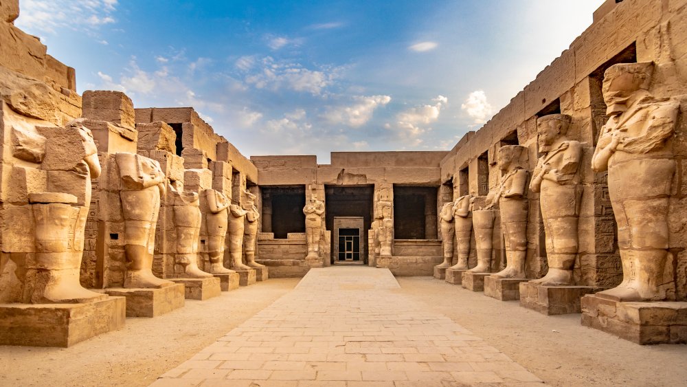 Egypt's Karnak temple and lines of monuments