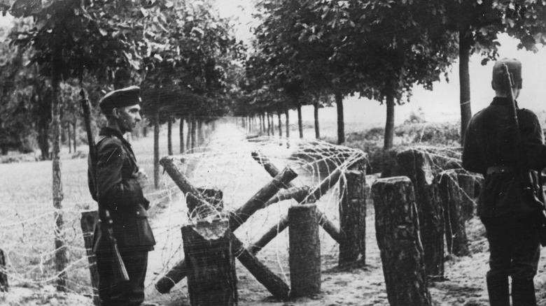 Polish border guards near Danzig