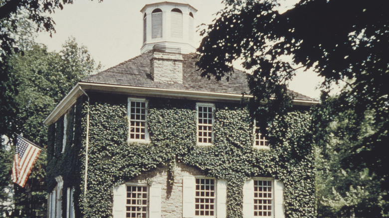 The old state capitol building in Corydon, Indiana