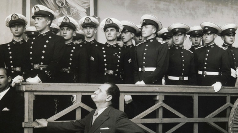 cadets standing in line