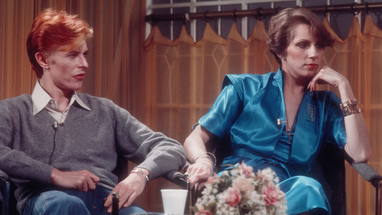 angie david bowie sitting