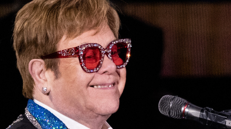 elton john at dodger stadium in 2022 farewell tour