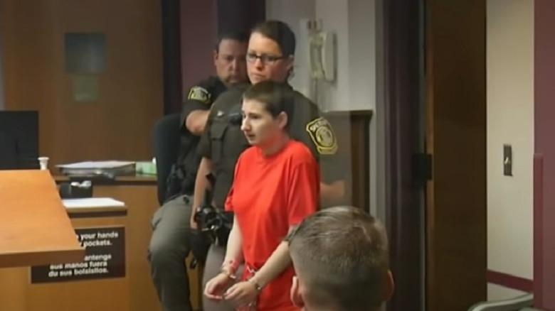 Gypsy Rose in handcuffs