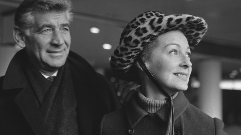 Leonard Bernstein and Felicia Montealegre together