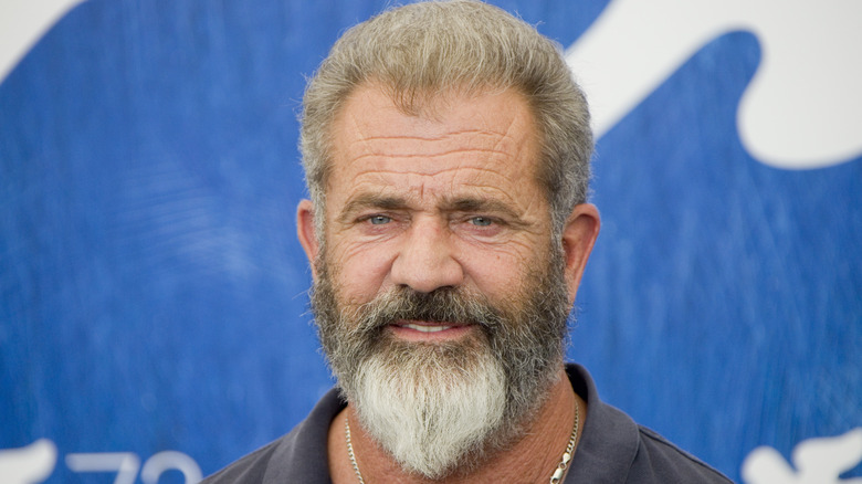 Mel Gibson smiling