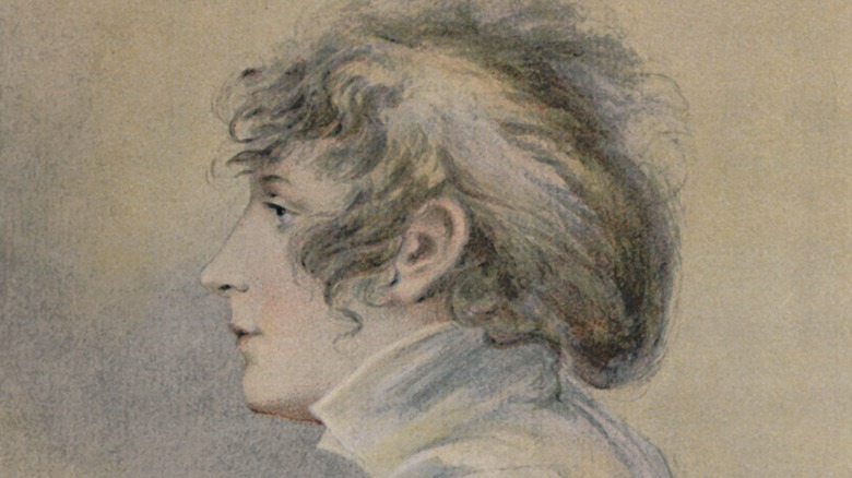 Watercolor illustration of Josephine side profile
