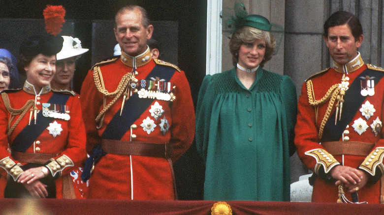 Diana with the royal family