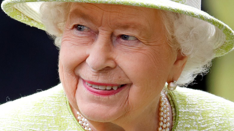 Queen Elizabeth II smiling