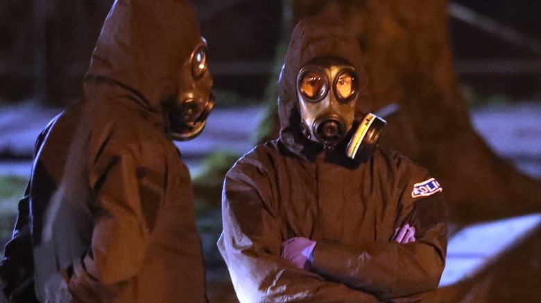 Des policiers à Salisbury