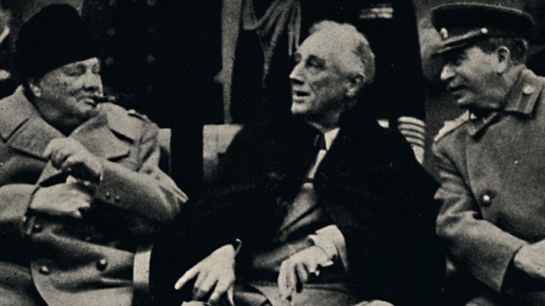 Churchill, Roosevelt, et Staline