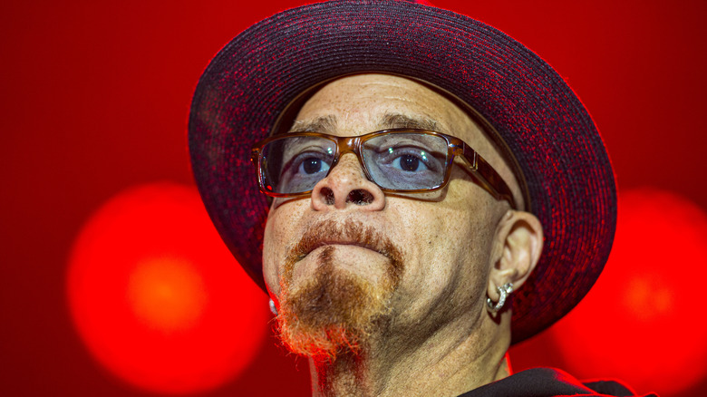 Sinbad performing on stage