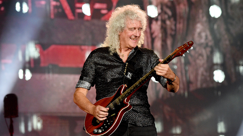 Brian May on stage
