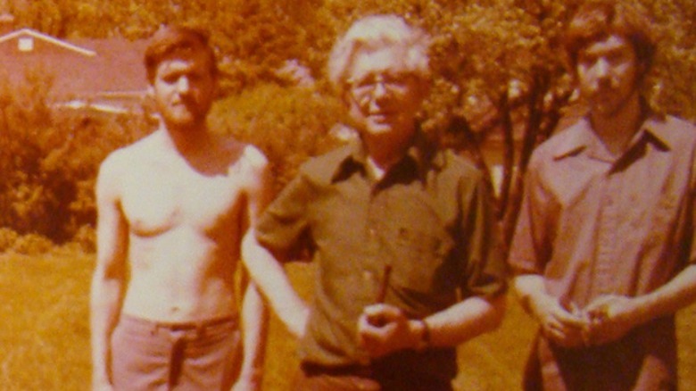 The Kaczynski brothers with their dad