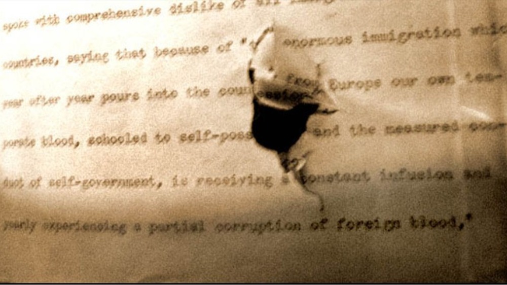 roosevelt speech with bullet hole