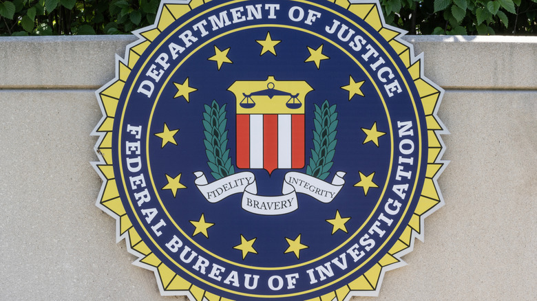 FBI seal on outside of field office