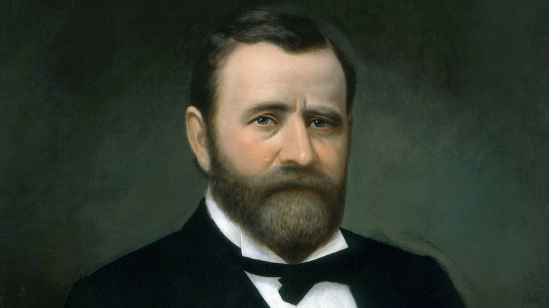 painting of Ulysses S. Grant in suit and tie