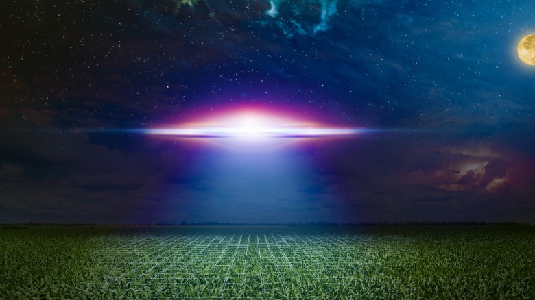 UFO over a field