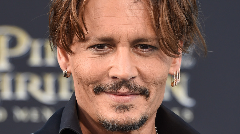 Johnny Depp smiling