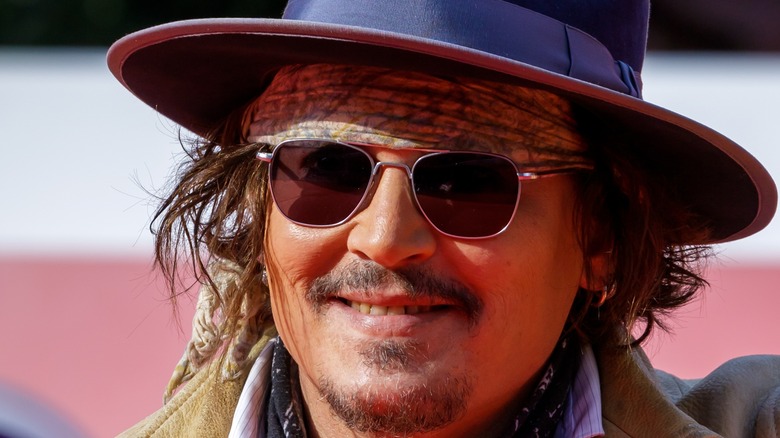 Johnny Depp smiling
