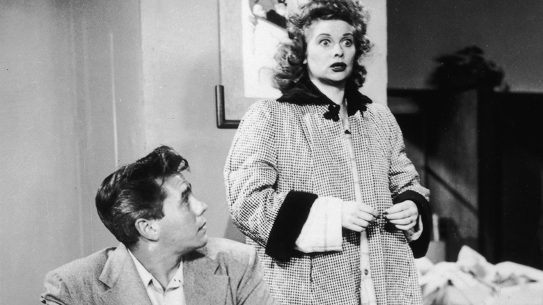 Lucille Ball looking surprised 