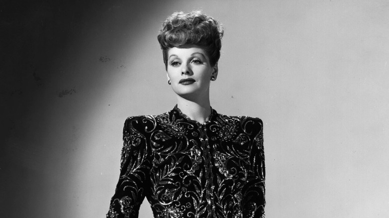 Lucille Ball during a fashion shoot