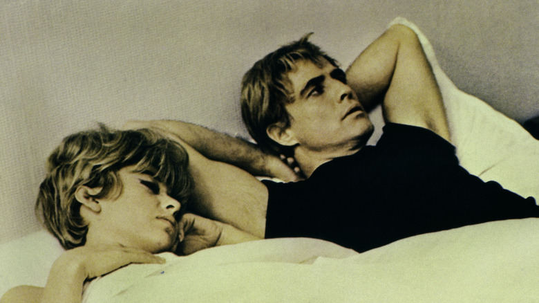 Rita Moreno and Marlon Brando in 1968