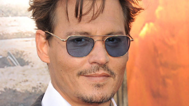 Johnny Depp at movie premiere