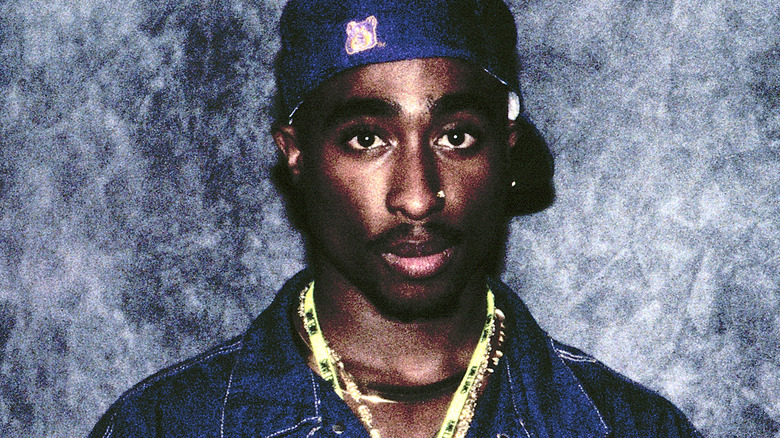 Tupac Shakur backstage in 1992