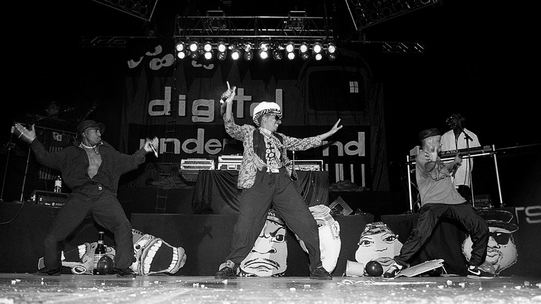 Tupac Shakur performing at digital underground